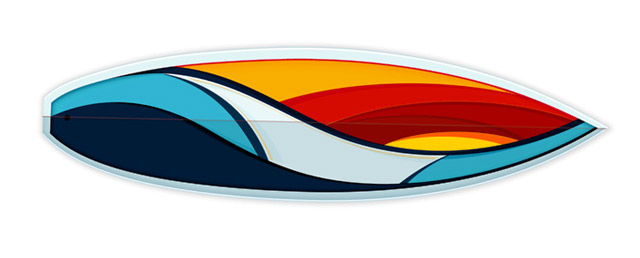 Minimalistic Surf Art by Tom Veiga